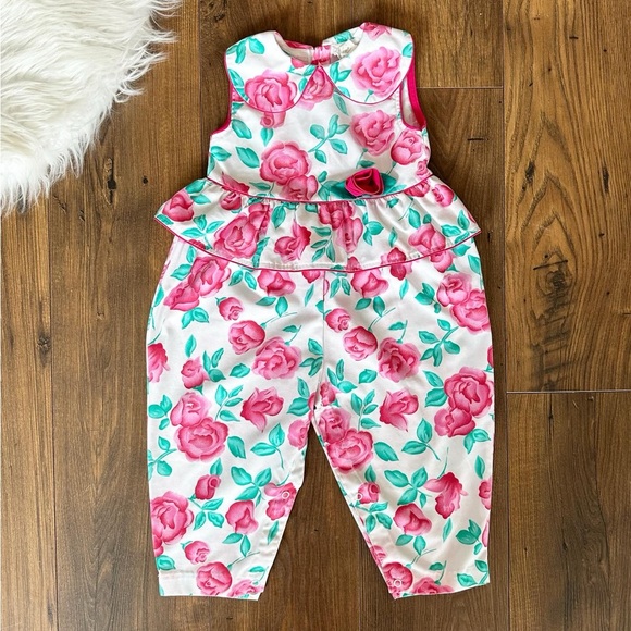 Other - Floral vintage romper girls 24 months summer spring